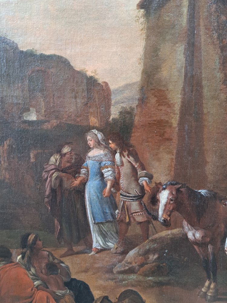 Johann Heinrich Roos (1631-1685), Die Wahrsagerin in den römischen Ruinen