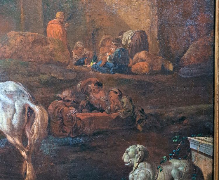 Johann Heinrich Roos (1631-1685), Die Wahrsagerin in den römischen Ruinen