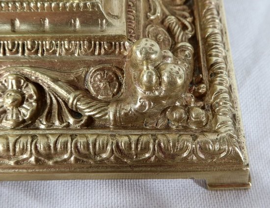  Gilded bronze inkwell, in the Renaissance style - Late 19th century