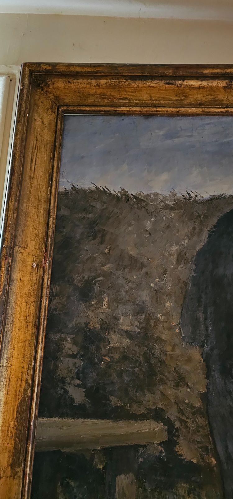 Wichtiges Öl auf Leinwand „Das Rendezvous“ 1923 H.Olive