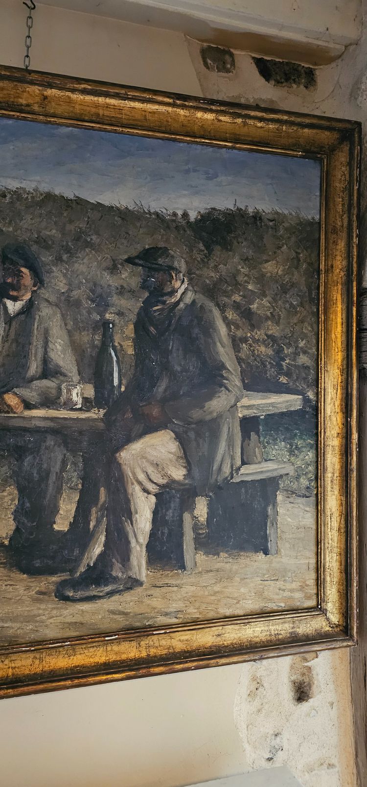Wichtiges Öl auf Leinwand „Das Rendezvous“ 1923 H.Olive