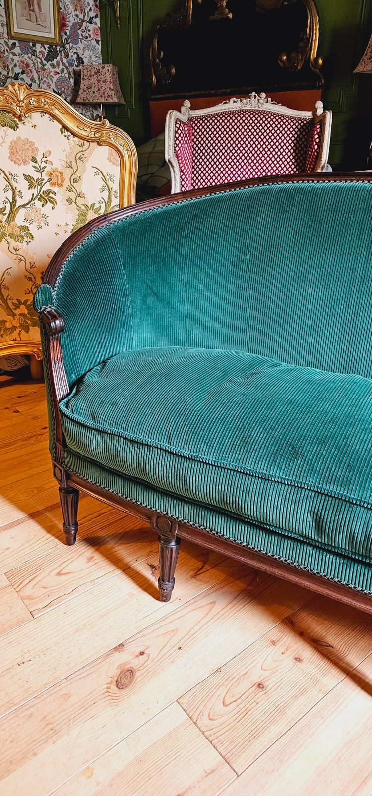 Divano neoclassico Luigi XVI