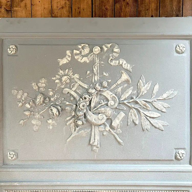 Louis XVI Style Trumeau Mercury Mirror 109×216 Cm