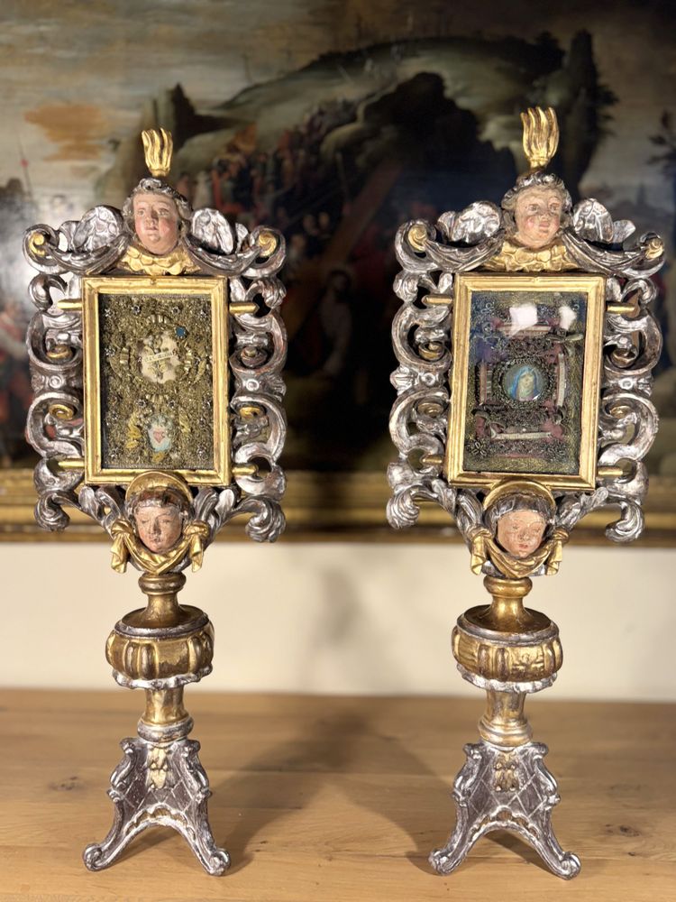 Pair of Italian Reliquary Monstrances - 18th Century
