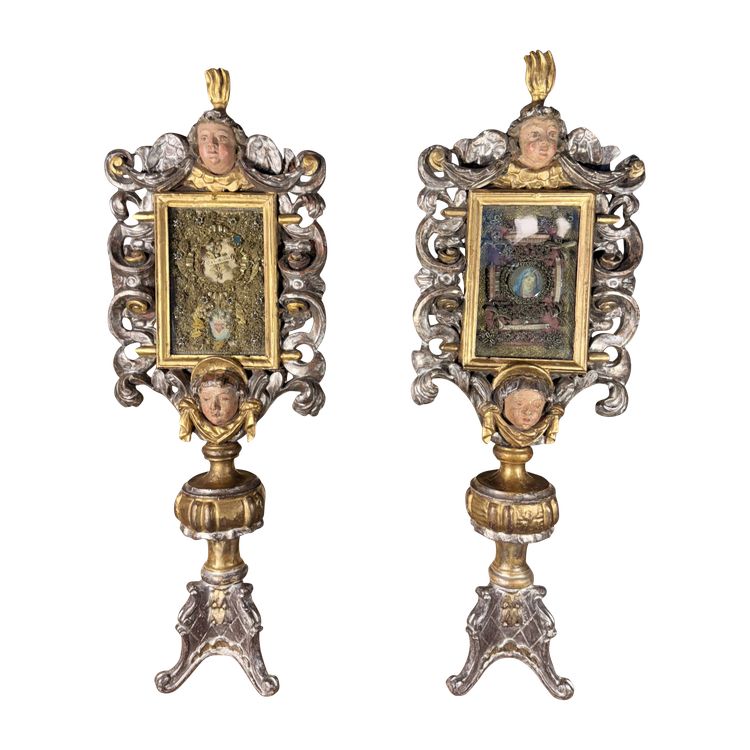 Pair of Italian Reliquary Monstrances - 18th Century