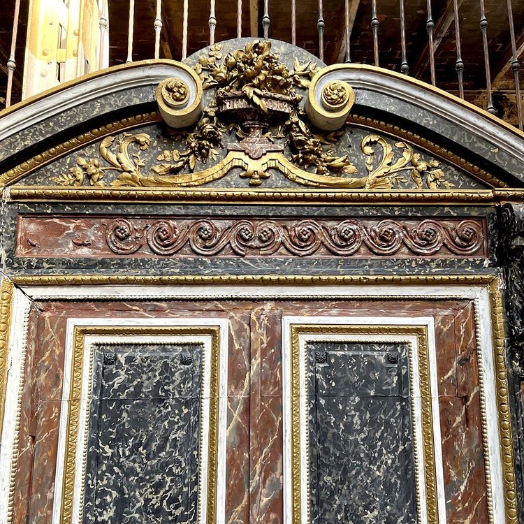 Napoleon III Style Decorative Door Imitation Marble