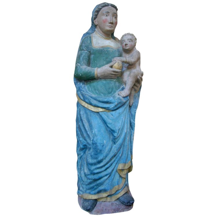 Vergine col Bambino in pietra