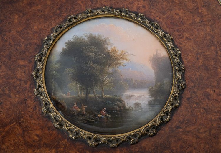 Coffret à bijoux ancien, France, XIXe siècle.