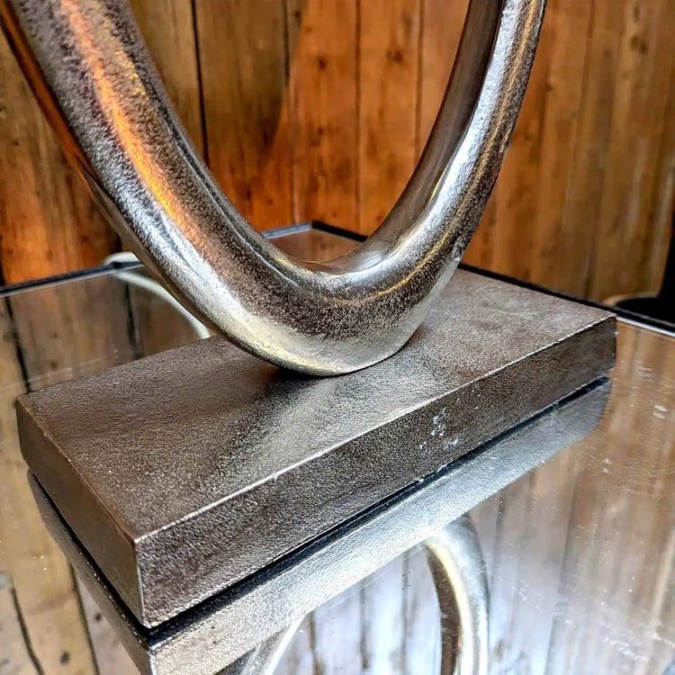 Lampe Vintage En Laiton Chromé
