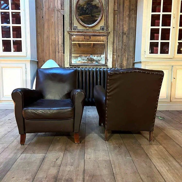 Paire De Fauteuils Club