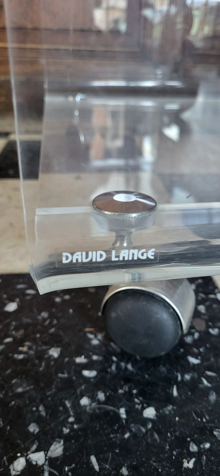 Tavolino da caffè in plexiglas David Lange / Carrello di servizio