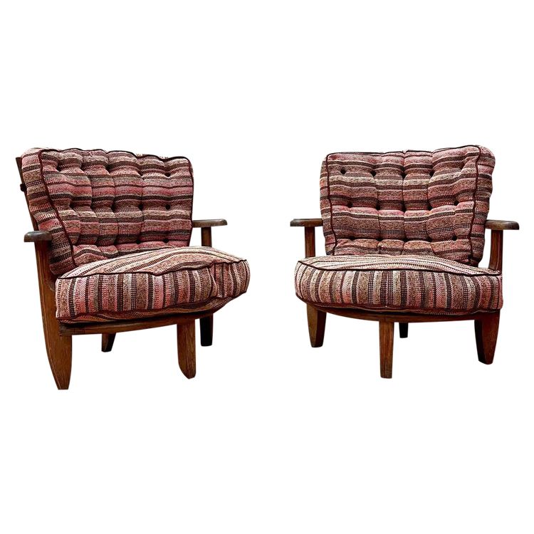 Paire De Fauteuils Tricoteuse Guillerme Et Chambron
