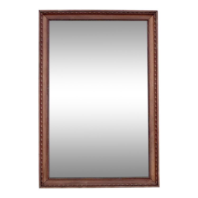 Specchio con cornice in legno