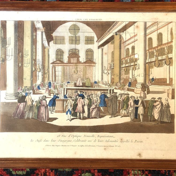 Deux vues d'optique, Purim et Jeu de Bague, XVIIIème siècle