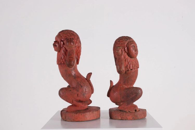 Burmese Animist Figures, Nat or Chinthe.