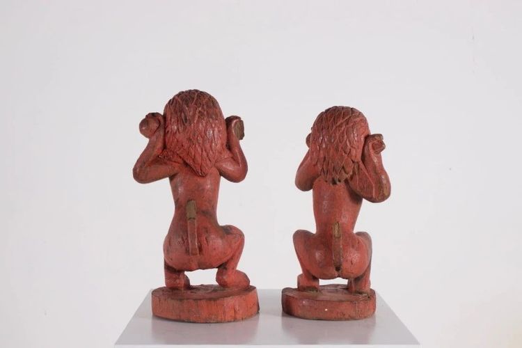 Burmese Animist Figures, Nat or Chinthe.