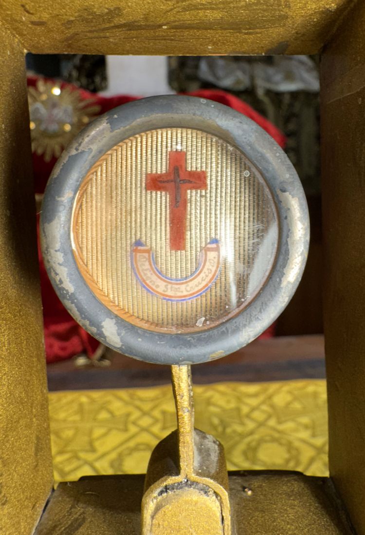Monstrance Reliquaire Avec Une Relique De La Vraie Croix - XIXe 