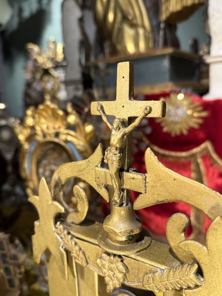 Monstrance Reliquaire Avec Une Relique De La Vraie Croix - XIXe 