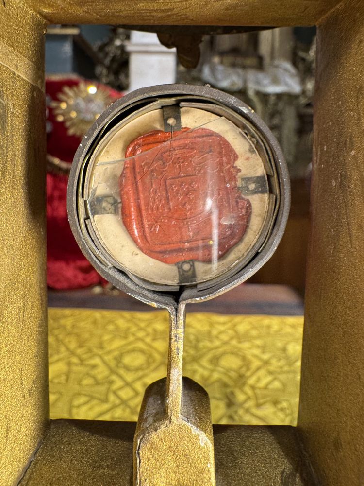 Monstrance Reliquaire Avec Une Relique De La Vraie Croix - XIXe 