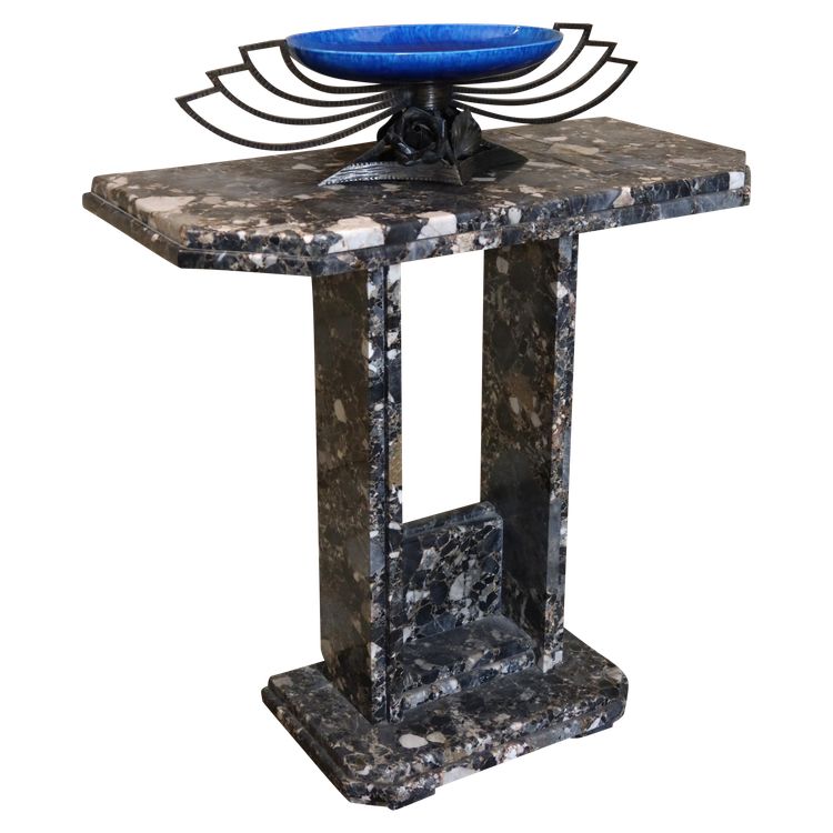 Console Art Déco en marbre