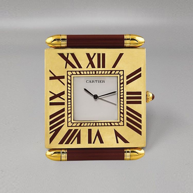 Wunderschöner Cartier-Wecker-Pendulette aus den 1990ern. Hergestellt in der Schweiz