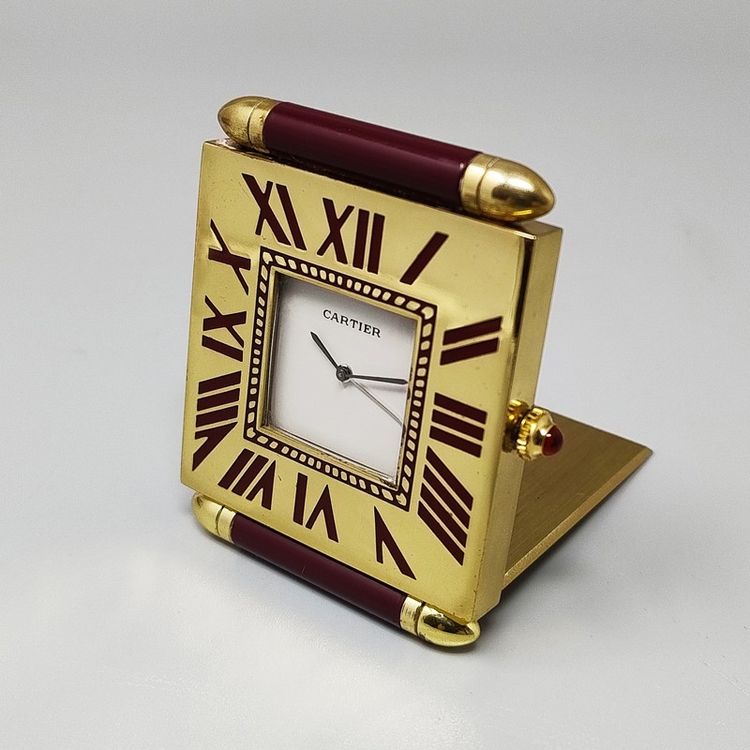 Wunderschöner Cartier-Wecker-Pendulette aus den 1990ern. Hergestellt in der Schweiz