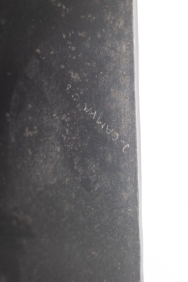 Jean Campa. Scultura verticale in metallo patinato. Anni '80. LS62151309P