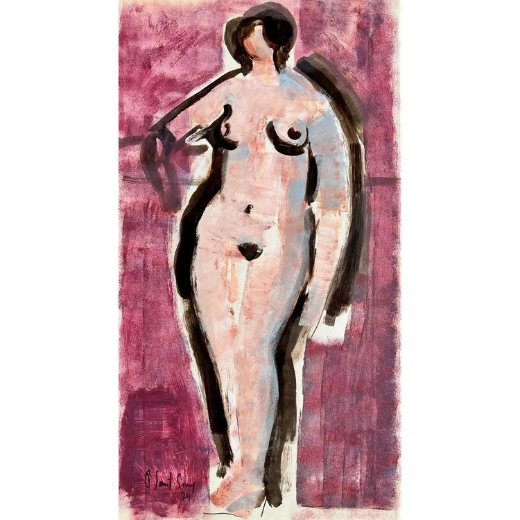 Studio di un nudo rosa.