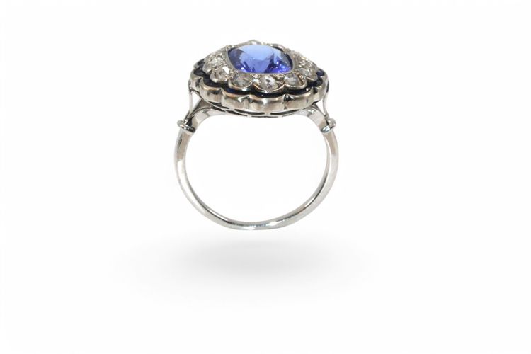 Art-Deco-Tansanit-Ring