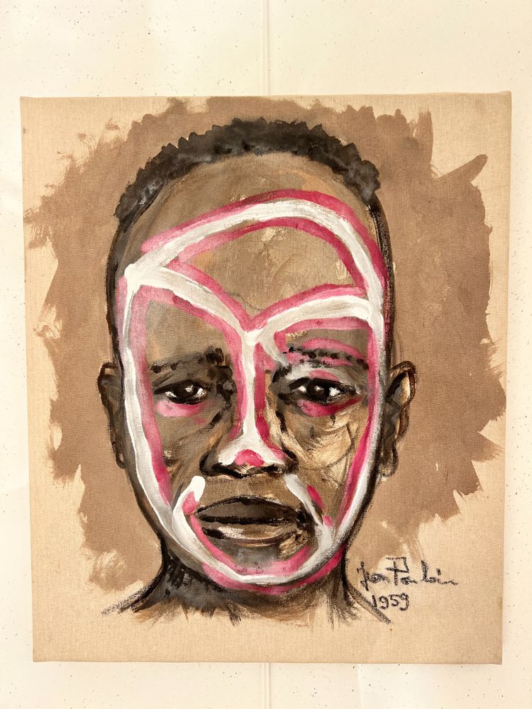 Série de 6 portraits de guerriers Africains