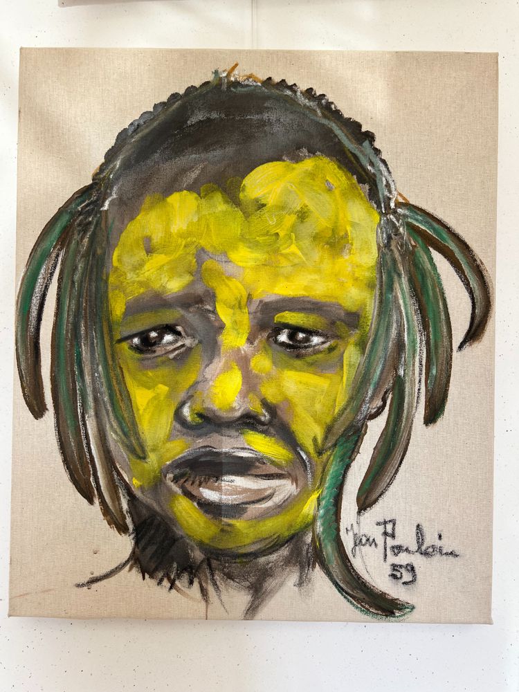Série de 6 portraits de guerriers Africains