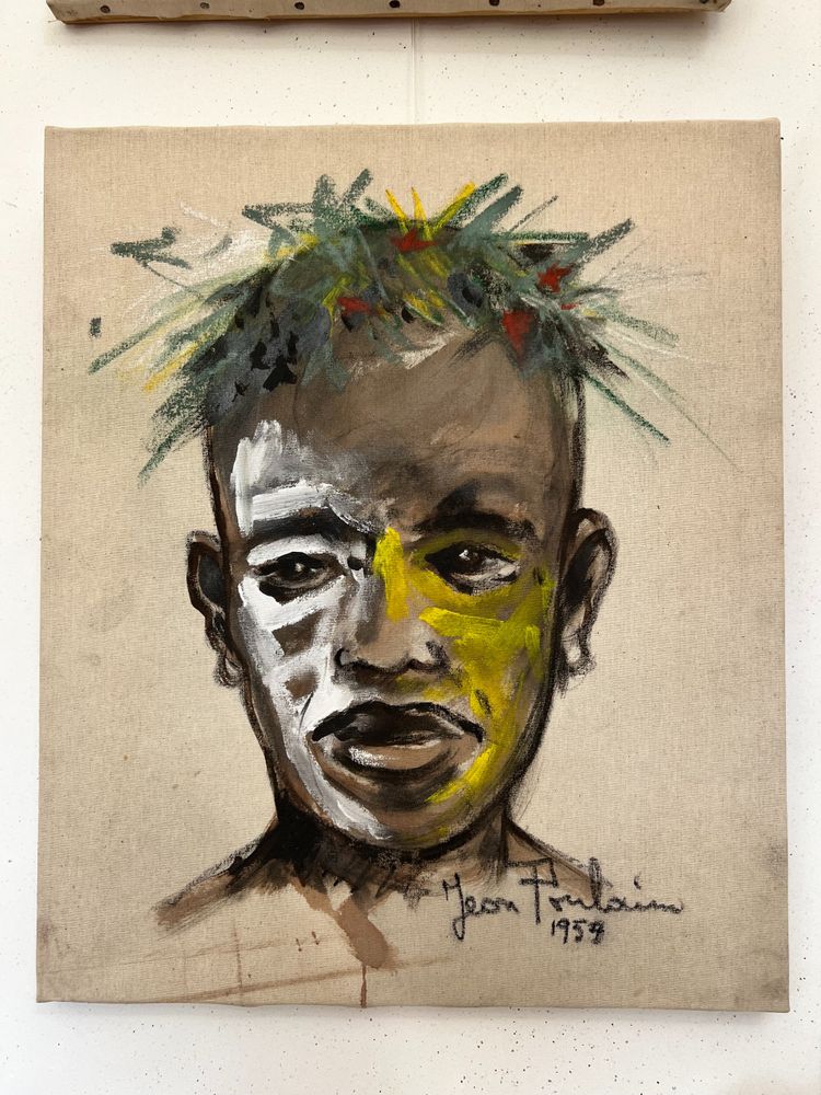 Série de 6 portraits de guerriers Africains