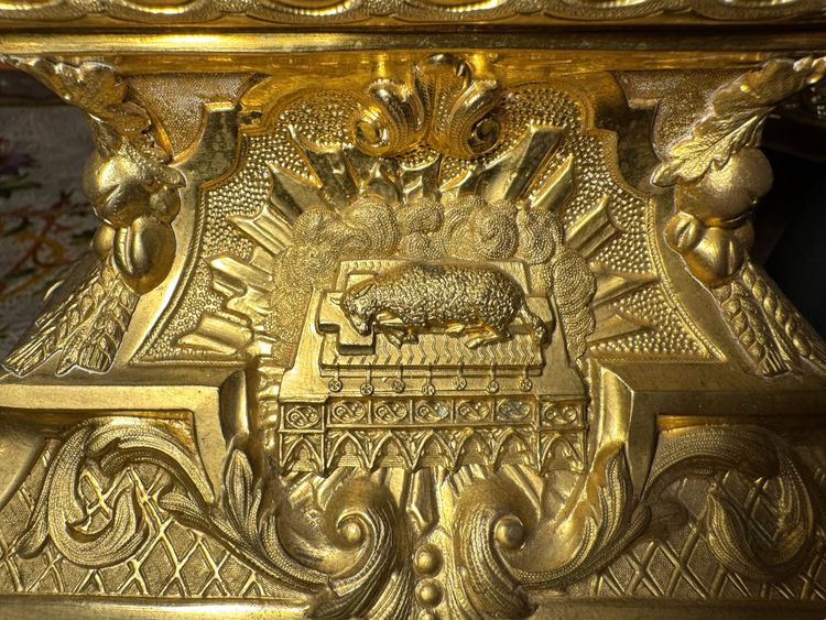 Ostensoir En Laiton Doré – XIXe 
