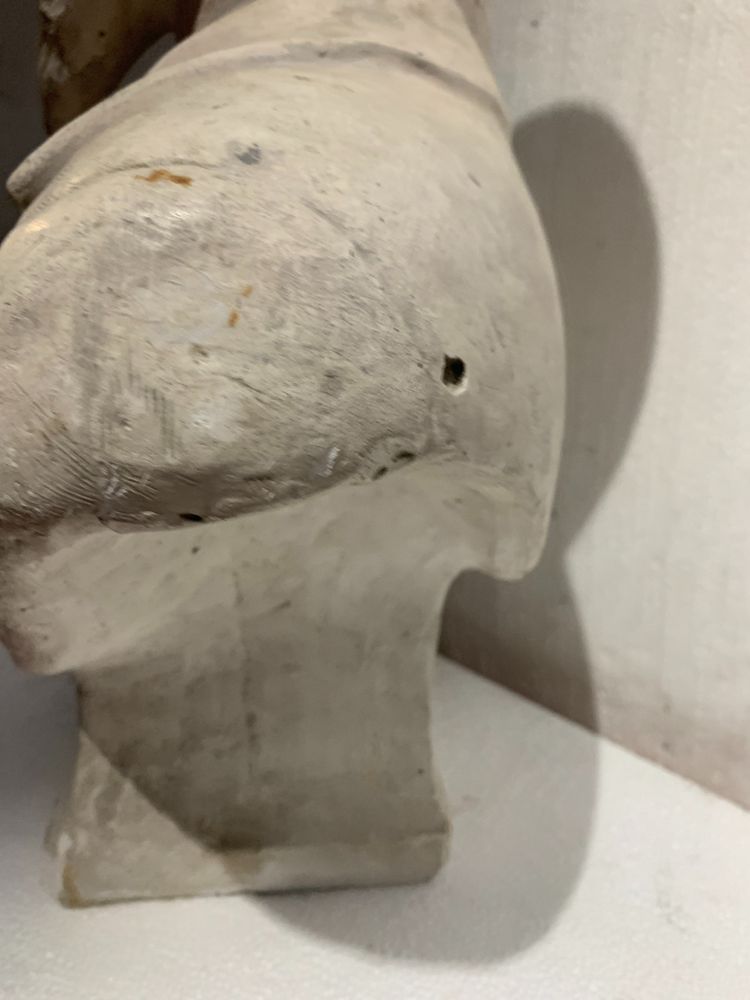 Busto di un notabile" calco in gesso scolpito, XX secolo