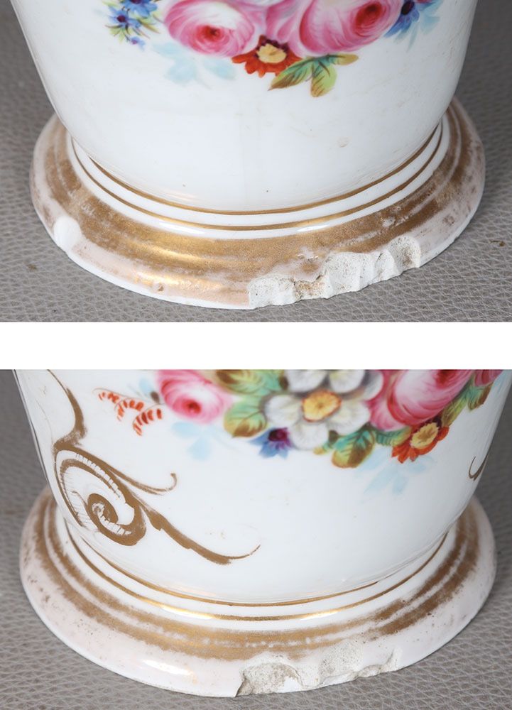 Grand vase porcelaine d’époque Empire, 43 cm