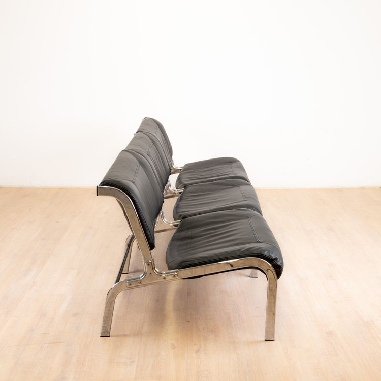 Set da soggiorno vintage da 7 posti in legno di quercia di Olivier Mourgue per Airborne, 1964