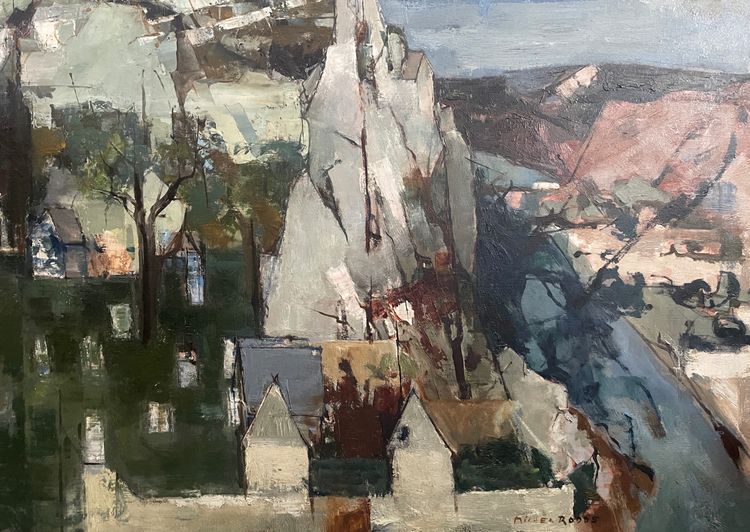 Peinture moderne Michel RODDE (1913-2009) La falaise  musée Granet d’Aix-en-Provence