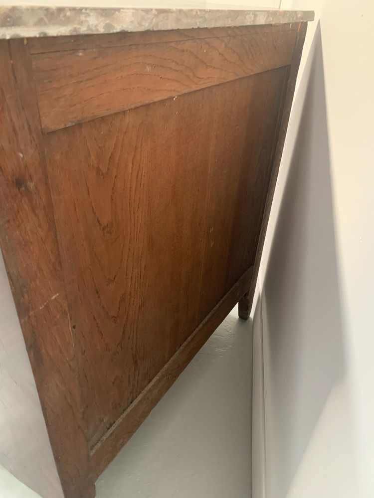 Commode de style en palissandre et acajou XX siècle