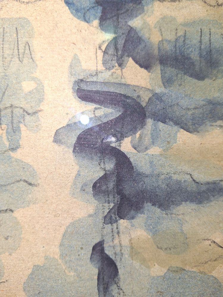 Tableau gouache PAUL SIGNAC