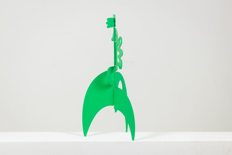 Antonine de Saint Pierre. Sculpture verte « Le baiser ». Contemporain. LS6245487Y