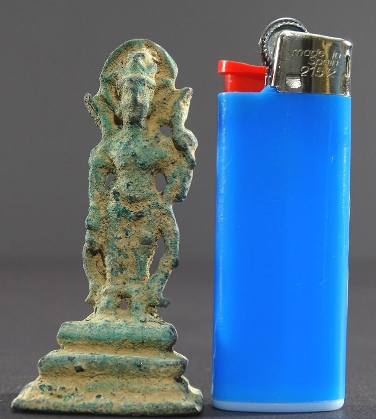 Gandhara-Zivilisation, 2. Jahrhundert n. Chr., Bronzestatuette des Bodhisattva Padmapani.