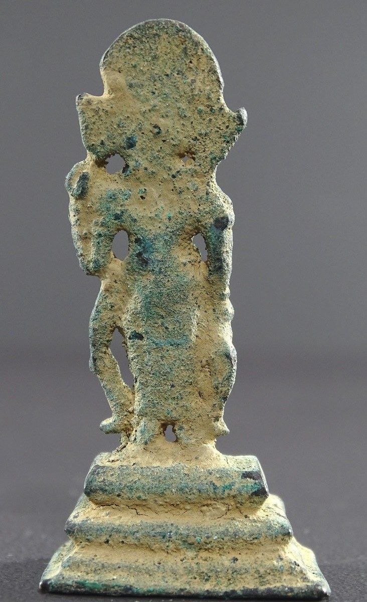Gandhara-Zivilisation, 2. Jahrhundert n. Chr., Bronzestatuette des Bodhisattva Padmapani.