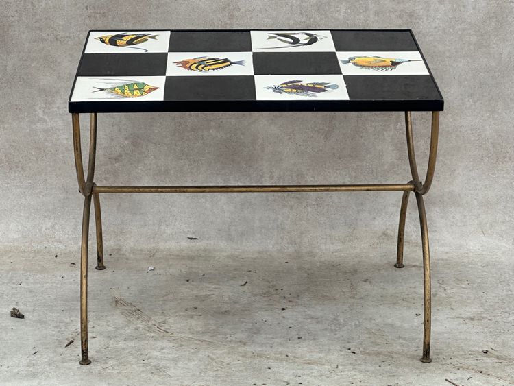 Table basse poissons
