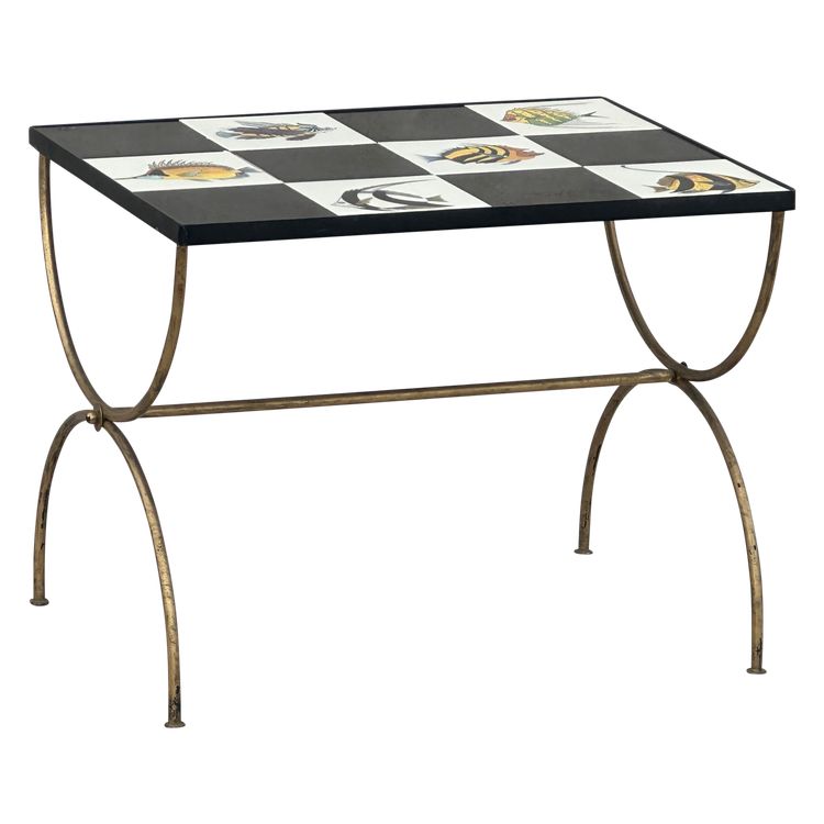 Table basse poissons