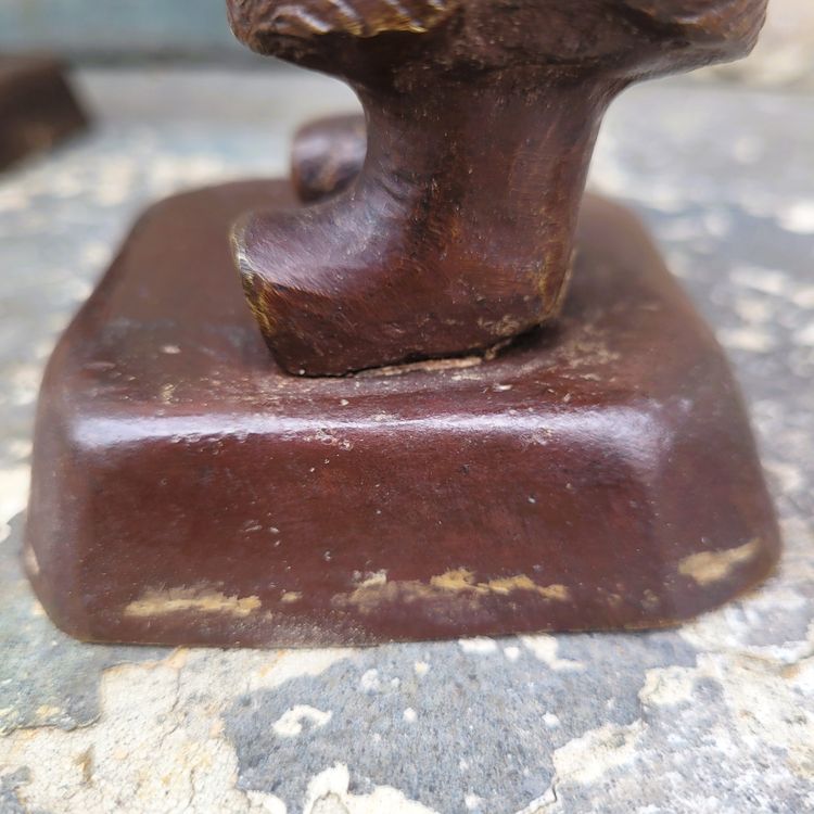 2 mandarini annamiti in bronzo, Vietnam, inizio XX secolo