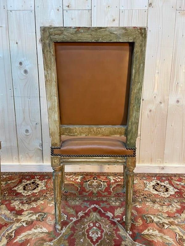 Suite di 4 sedie in stile Louis XVI