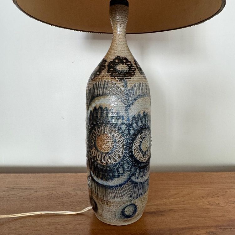 Ceramic lamp base by J.-C. Courjault 1960 Keraluc Quimper