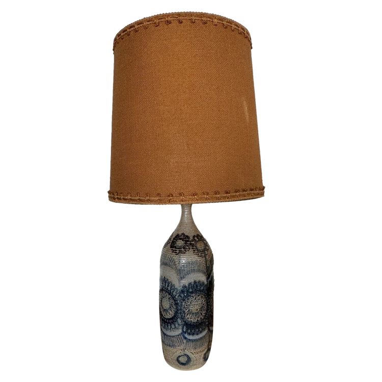 Ceramic lamp base by J.-C. Courjault 1960 Keraluc Quimper