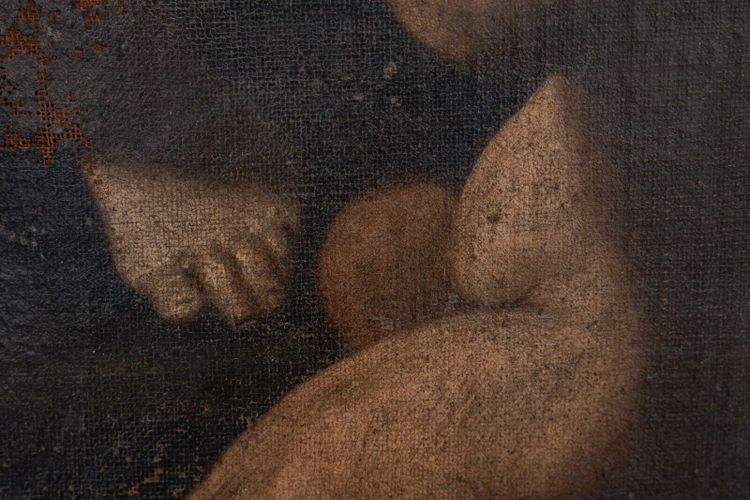 Öl auf Leinwand XVII Italienisch Engel Liebe