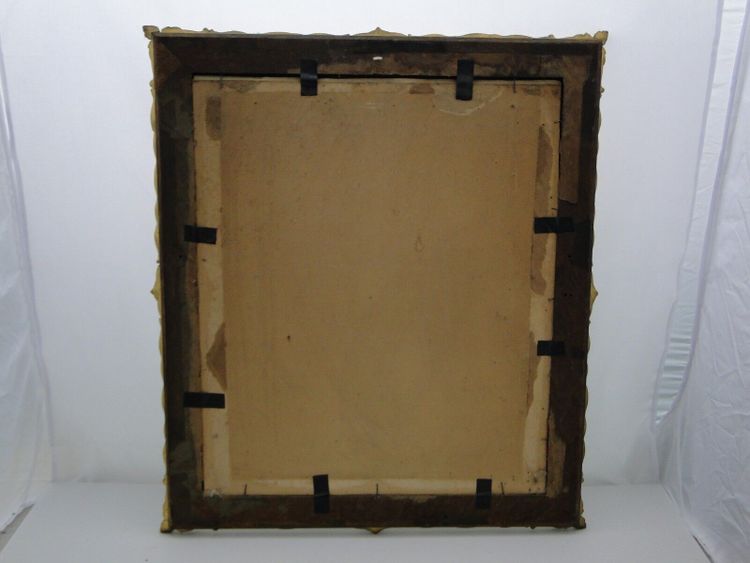 Charcoal drawing Christ 19th century plaster and wood frame